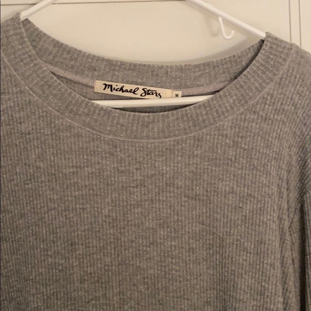 Michael Stars basic Grey sweater. - Picture 2 of 2